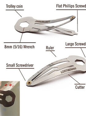 1 PCS Multifunction Clip Stainless Steel EDC Hairpin Pocket