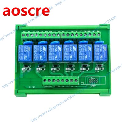 6 channels 5V 10A  Relay Module driver board output amplifie