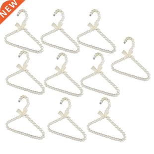 10Pcs Pearl Beaded Clothes Pants Hanger Trousers Dress Holde
