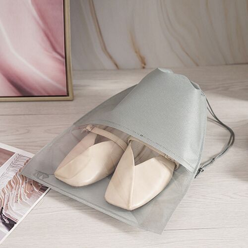 Travel Shoe Bags Non-Woven Fabric Breathable Dust-proof Draw