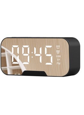 Mirror Alarm C Multifunction Music LED Digital Alarm Tempera