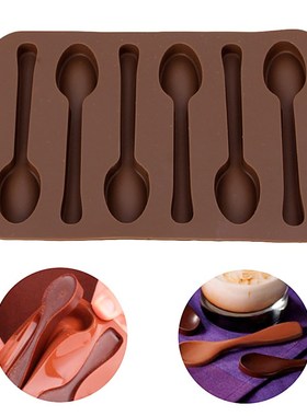 Silicone Baking Mould Spoon Design Chocolate Cake Biscuit Ca