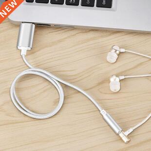 USB External Sound Card USB C To 3.5mm Jack Audio Microphone