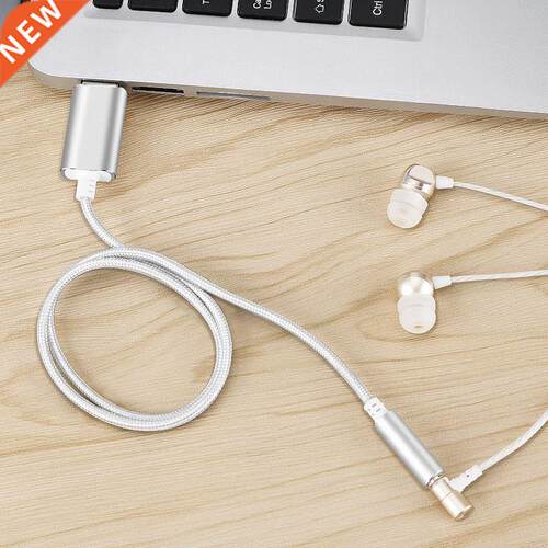 USB External Sound Card USB C To 3.5mm Jack Audio Microphone
