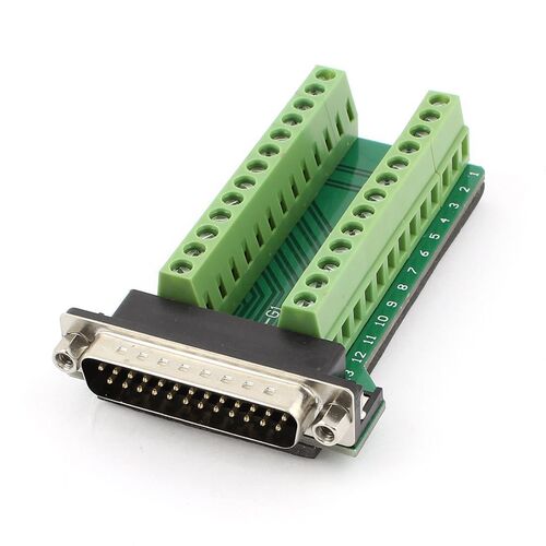 DB25 D-SUB Male Adapter RS232 to Terminal Signal Module Brea