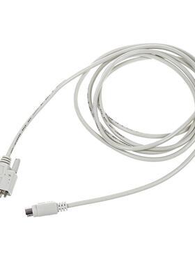 DB9P to 8P Mini Din RS232 Download Cable 8.2 Ft for PLC DVP-