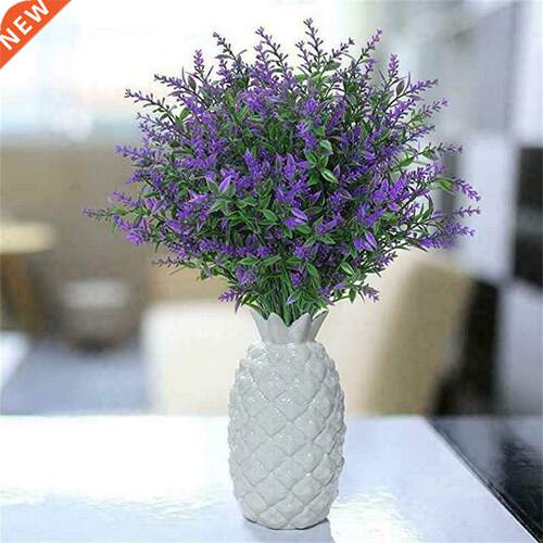 8 Bundles Artificial Flowers Plastic Fake Outdoor Plants Fau