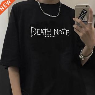 Japanese Anime Death Note T Shirt Men Kawaii Cartoon Tshirt