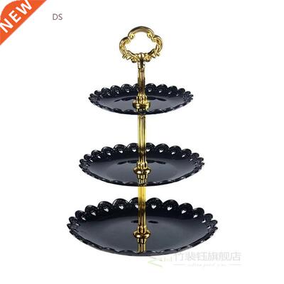 Three-layers 22cm, 18cm,14.5cm Frut Plate Cake Stand For Pa