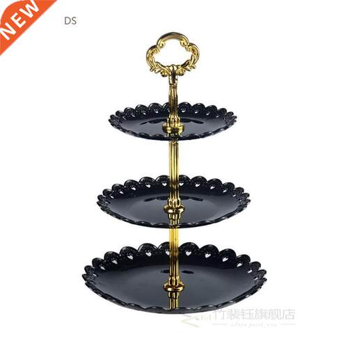 Three-layers 22cm, 18cm,14.5cm Frut Plate Cake Stand For Pa