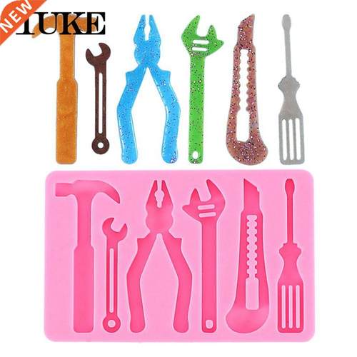 3D Hardware Tools Silicone Fondant Molds Spanner Saw Ladder