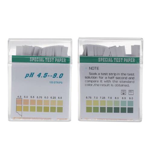 100 Strip 4.5-9 PH Alkaline Acid Indicator Paper Water Saliv