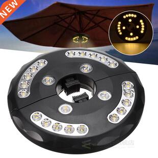 24 LEDs Parasol Lamp Outdoor Patio Umbrella Light for Garden