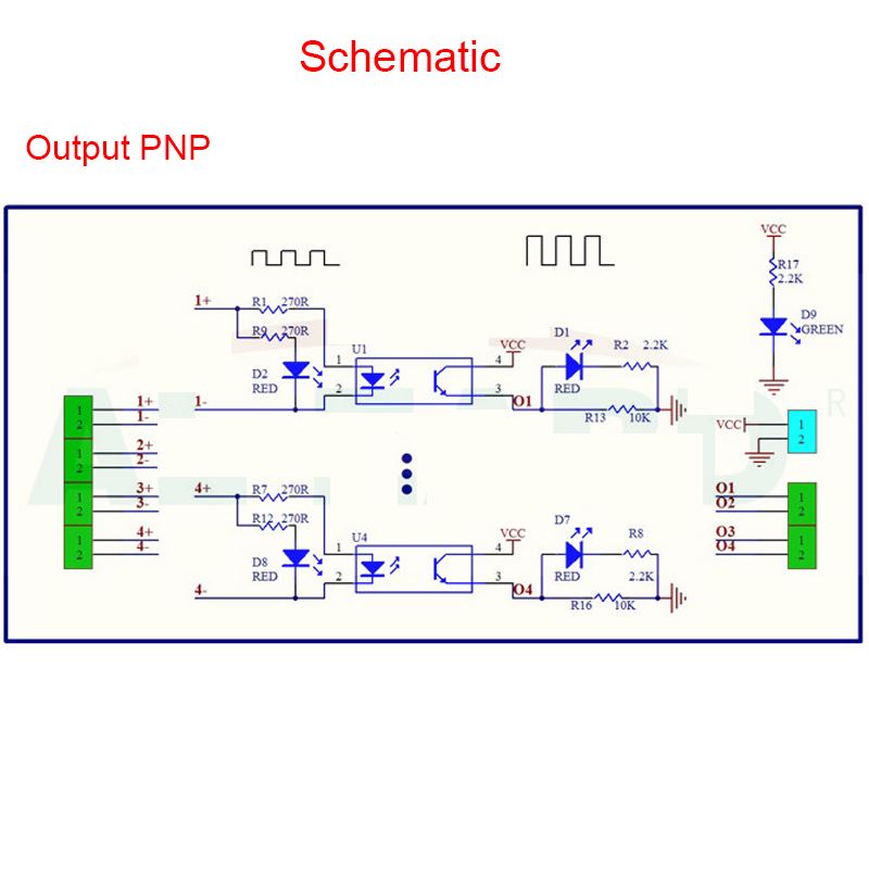 1.8V 3.3V 5V 12V 24V 8 Channel Optocoupler Isolation Board L