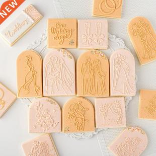 Wedding Cookie Cutter Baking Tools Bride and Groom Cookie Mo