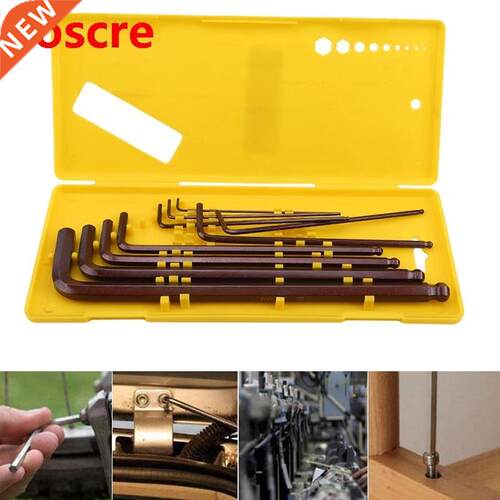Prefessional 9pcs Metric Long Medium Ball End Hex Keys Torqu