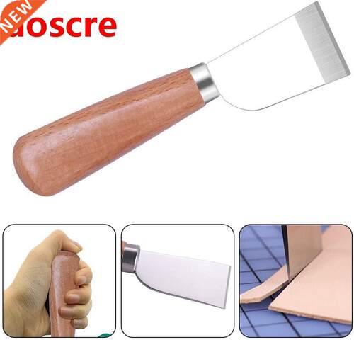 Leathercrt Knife - Leather Skiving Knife With Wooden Handl