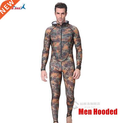Wo One Piece Lycra Wetsuit Skins Long Sleeve Spearfishing Di