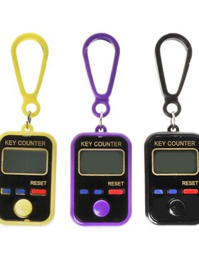 LCD Digit Electronic Tally Counter 0-99999 Keychain Finger C