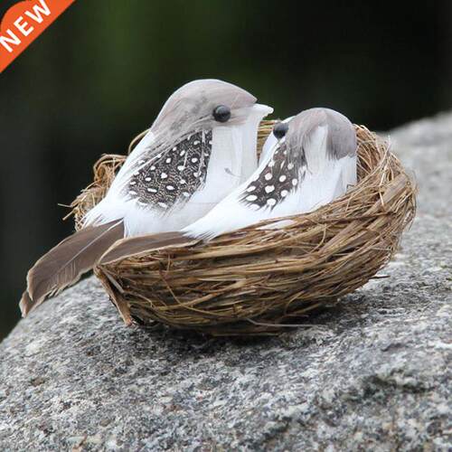 Home Decoration Artificial Foam Feather Bird Designer Weedi