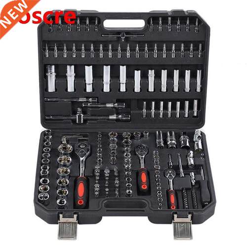 Unversal Socket Set 172Pcs Ratchet Wrench Set Socket Hand O