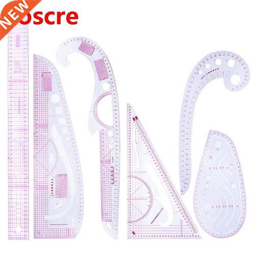 6pcs/set DIY Clothing Sample Tailor Straight Ruler Manufactu