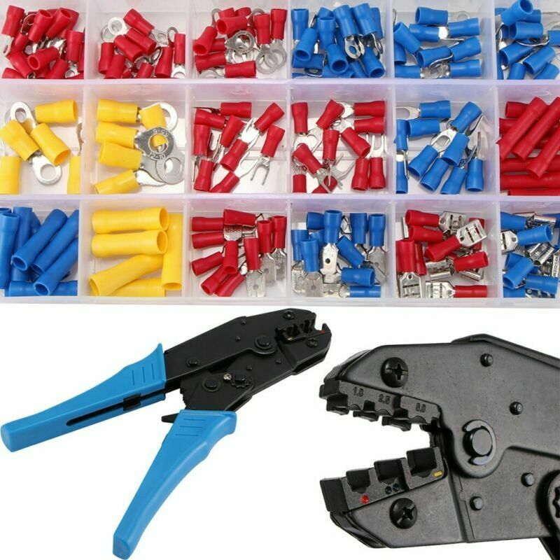 175pcs Boxed Cold Terminal Combination with Crimping Pliers