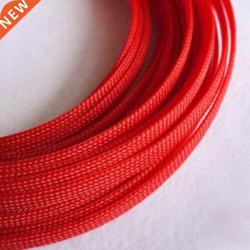Red 3-40mm Cable Sleeves Encrypted skin Mesh Wire Prote