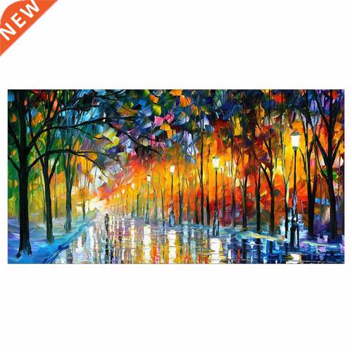 By Numbers Street Landscape Abstract Landscape Canvas Poster
