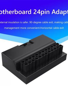 ATX 24 Pin to 90 Degree Power Plug Adapter Mainboard Motherb