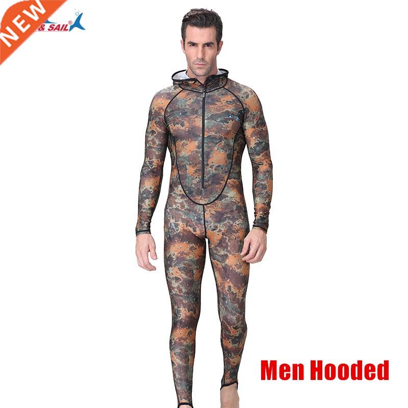 Wo One Piece Lycra Wetsuit Skins Long Sleeve Spearfishing Di