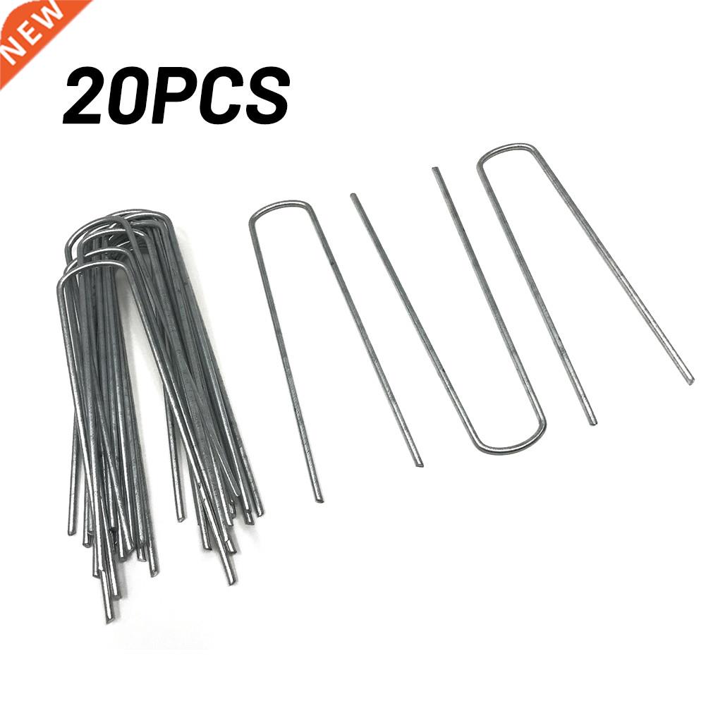20pcs Top Quality Galvanised Pegs Metal Ground U Tent Pegs G