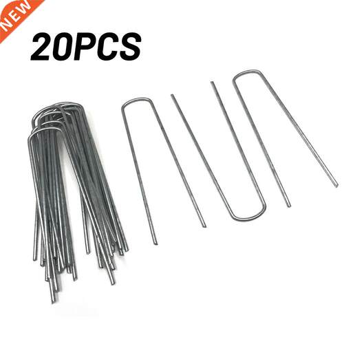 20pcs Top Quality Galvanised Pegs Metal Ground U Tent Pegs G