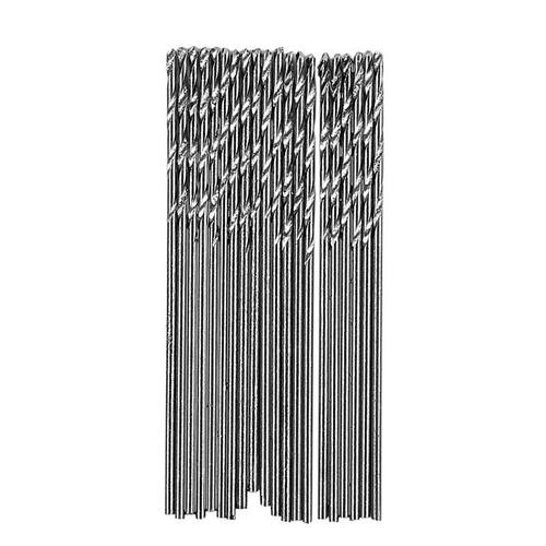 20 Pcs 0.5mm Diameter Straight Shank Metal Spiral Twist Dril
