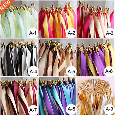 50Pcs/Set Twirling Wands Wedding Party Favor Sticks with Bel