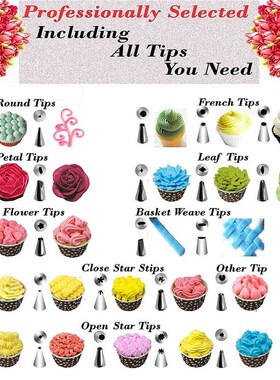 New 73Pcs/Set Cake Turntable Decorating Mouth Set  DIY Flowe