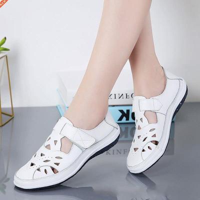 Women's Sandals Summer Genuine Leather Handmade Ladies S