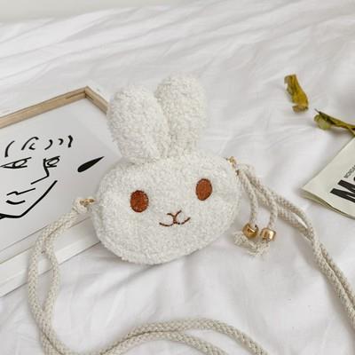 Fashion Kids Small Shoulder Bags Winter Plush Cartoon Childr