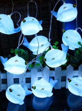 1.5M 10LEDs Whale Shape String Light Indoor Outdoor Xmas