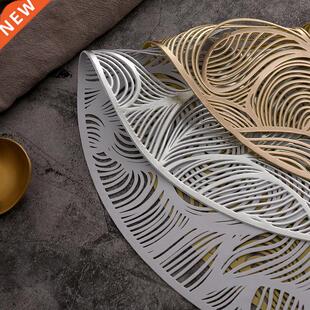 PVC Hollow Clouds Oil Resistant Non-slip Kitchen Placemat Co