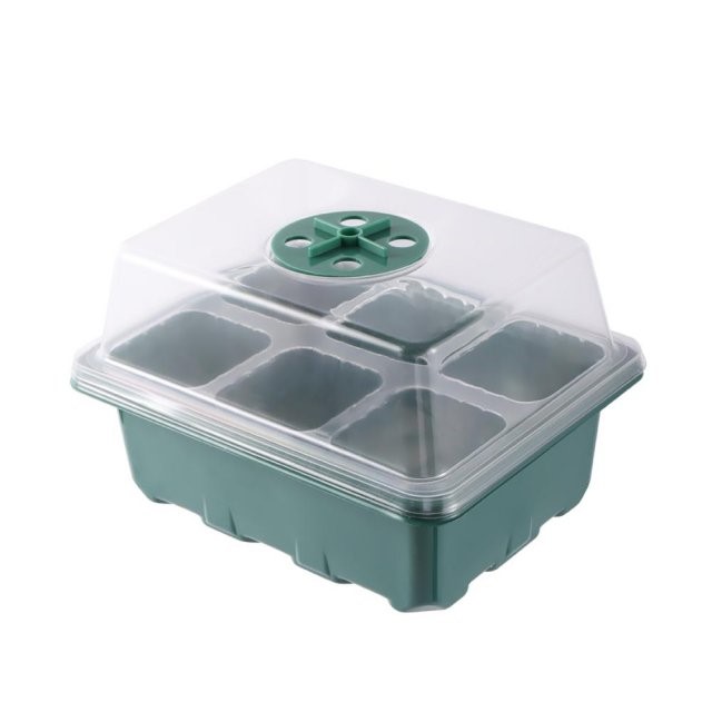 6 Hole Nursery Box Seed Starter Garden Seedling Germination