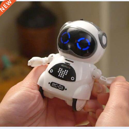 HOT Intelligent Mini Pocket Robot Walk Music Dance Light Voi