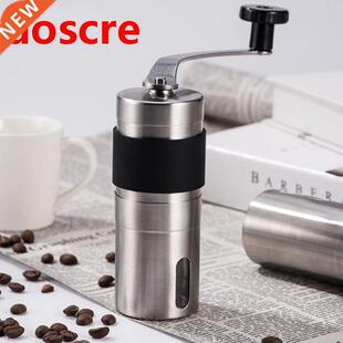Silver Coffee Grinder Mini ainless eel Hand Manual Handm