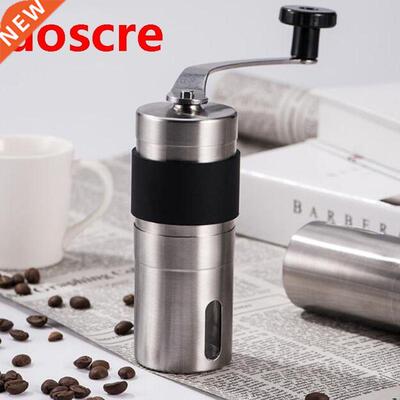 Silver Coffee Grinder Mini ainless eel Hand Manual Handm