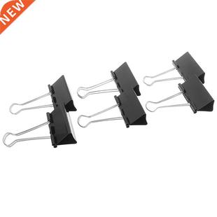 6pcs 51mm Metal Binder Clips Paper Clip Office Learning Supp