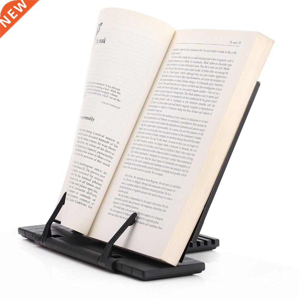 Portable Steel Book Stand Frame Readng Desk Holder wth 7 T
