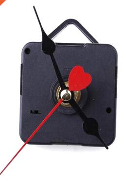 1 Set Silent Wall Clock Quartz Movement Mechanism Black Red