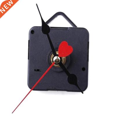 1 Set Silent Wall Clock Quartz Movement Mechanism Black Red