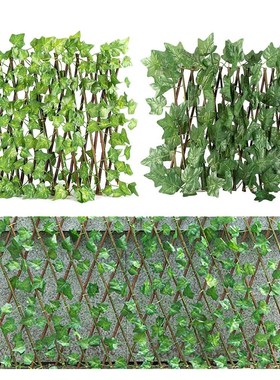 Wooden Garden Fence Retraceable Privacy Screen Outdoor Indoo