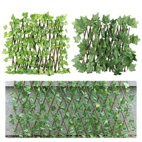 Wooden Garden Fence Retraceable Privacy Screen Outdoor Indoo